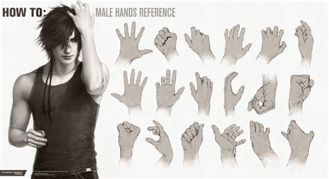 anime guy hands|anime male hand reference.